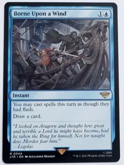 MTG - Borne Upon a Wind - Lord of the Rings NM - Image 1