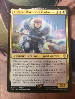 MTG EDH Custom Commander Deck: Ardbert, Warrior Of Darkness - BW Legends - Image 1