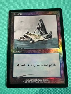 Foil - Island - Arena - 2001 - MTG - Magic the Gathering - Foil - Image 1