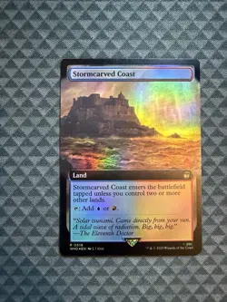MTG Stormcarved Coast #0518 Foil Extended Art Rare UB: Doctor Who (WHO) - Image 1