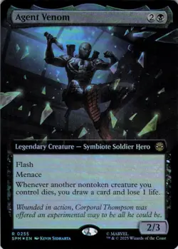 MTG Agent Venom (Extended Art) (255) | NM Foil | Spider-Man {SPM} - Image 2