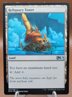 Reliquary Tower x1 MTG Core 2019 M19 Magic Moderate Play MP English - Image 1