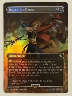 Search for Dagger Borderless Foil - Commander: Final Fantasy MTG - Image 1