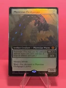 Phyrexian Fleshgorger (Extended Art) The Brothers' War Foil - Image 1