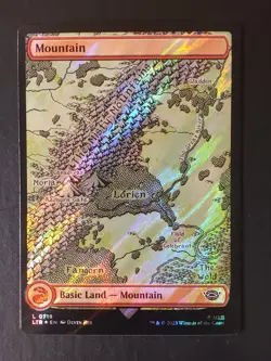 MTG: LoTR: Mountain Full Art Surge Foil 0719 - Image 1