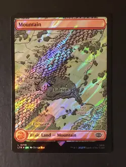 MTG: LoTR: Mountain Full Art Surge Foil 0719 - Image 2