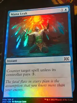 Mana Leak FOIL , Double Masters 2022 , NM , MTG, FREE SHIPPING - Image 2