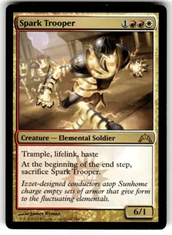 Magic: The Gathering Creature Spark Trooper MTG Rare Regular - Image 1