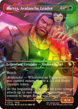 Barret, Avalanche Leader Chocobo Track Foil Final Fantasy MTG NM - Image 1