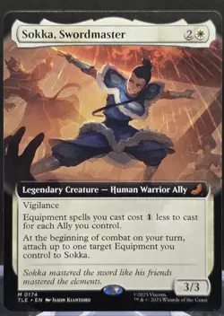 Sokka, Swordmaster #174 Avatar: The Last Airbender Extended Art Regular Mythic - Image 1