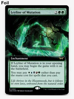 Leyline of Mutation (Extended Art) - FOIL - Duskmourn: House of Horror - MTG 🌳 - Image 1