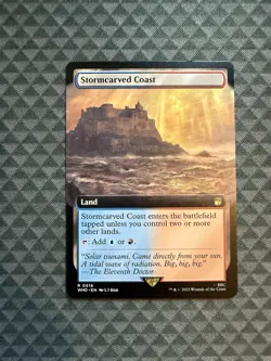 MTG Stormcarved Coast #0518 Extended Art Rare UB: Doctor Who (WHO) - Image 1