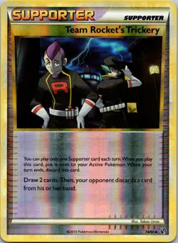Team Rocket's Trickery 78/90 Undaunted Reverse Holo LP Pokemon TCG - Image 1