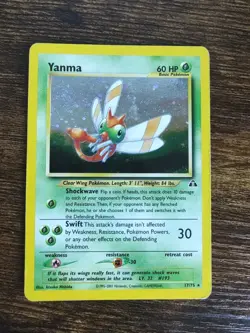 Yanma 17/75 Holo Rare Neo Discovery Pokemon - Image 1