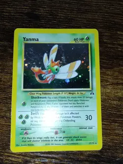Yanma 17/75 Holo Rare Neo Discovery Pokemon - Image 2