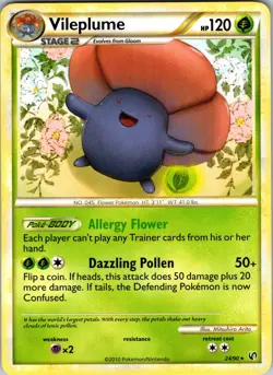 Vileplume 24/90 Undaunted Pokemon TCG LP - Image 1
