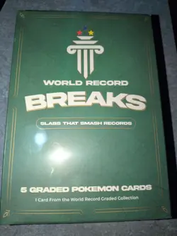 WORLD RECORD BREAKS: GUINNESS POKEMON BOX 5 SLABS INCLUDING 1/1 GUINNESS SLAB - Image 1