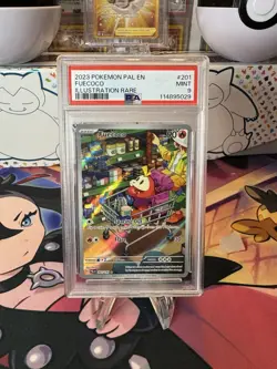 2023 Pokemon Fuecoco, Crocalor & Skeledirge ex PSA 9 IR/SIR Trio Paldea Evolved - Image 2