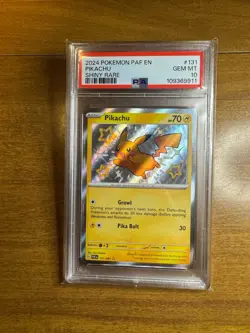 Paldean Fates Pikachu Shiny Rare PSA 10 Pokemon 131/091 Scarlet Violet - Image 1