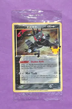 Sealed Gold Star Greninja SWSH144 - Pokemon SWSH Promo 25th Anniversary NM 2021 - Image 1