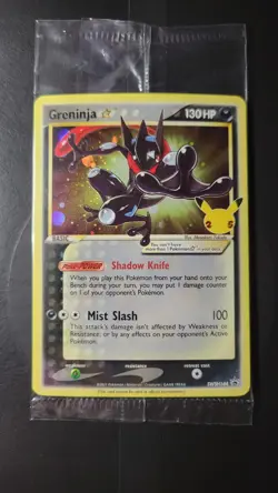 Pokemon TCG Greninja Gold Star SWSH144 Black Star Promo NM/M Sealed #2 - Image 1