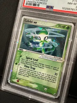 Pokemon Celebi EX - EX Unseen Forces 2005 Holo Rare - PSA 8 NM-MT!! - Image 3