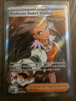 Professor Sada's Vitality Trainer Pokemon TCG Paradox Rift Full Art 239/182 - Image 1