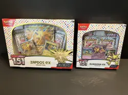 Pokemon TCG: Scarlet and Violet 151 Zapdos EX and Alakazam EX Collection Boxes - Image 1