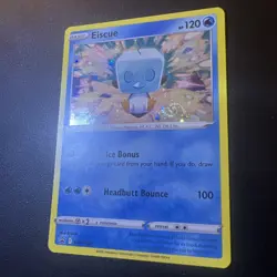 Eiscue SWSH128 Pokemon Sword & Shield Black Star Promo HOLO HD SWIRL LP E - Image 1