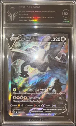[TCG 10] Pokemon Lugia V #186/195 Alt Art Secret Rare - Silver Tempest 🎣 - Image 1