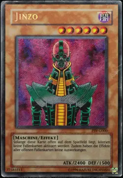 Yu-Gi-Oh! Jinzo PSV-G000 Secret Rare [P] Old Print - Pharaoh's Servant | DE 2002 - Image 1