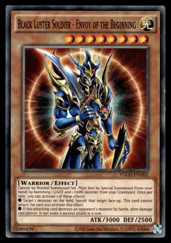 Black Luster Soldier - Envoy of the Beginning YGLD-ENA02 King of Games: Yugi's L - Image 1