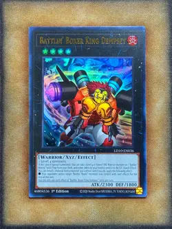 Yugioh Battlin' Boxer King Dempsey LD10-EN036 Ultra Rare 1st Ed NM - Image 1