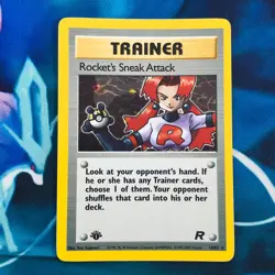 Rocket's Sneak Attack - 16/82 - 1st Edition Holo Team Rocket - Pokemon Card - MP - Image 1