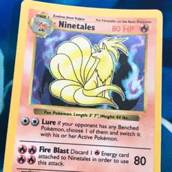 Ninetales - 12/102 - Shadowless Holo Rare Base Set 1999 - Pokemon Card - HP - Image 2