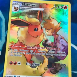 Flareon - TG01/TG30 - Full Art Rare Brilliant Stars Set - Pokemon Card - NM - Image 2