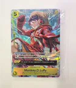 One Piece - Monkey D. Luffy - Alt Art Promo Card - SR - OP07-109 - NM Sealed - Image 1