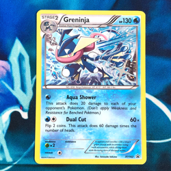 Greninja - XY162 - Black Star Holo Rare Promo - Pokemon Card - MP - Image 1