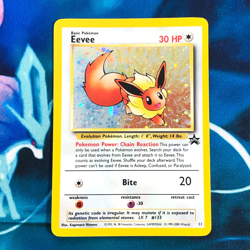 Eevee - 11 - Black Star Promo Rare WOTC 2000 - Pokemon Card - MP - Image 1