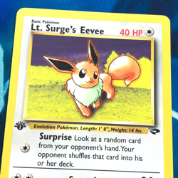 Lt. Surge's Eevee - 51/132 - 1st Edition Gym Challenge Set - Pokemon Card - MP - Image 2