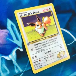 Lt. Surge's Eevee - 51/132 - 1st Edition Gym Challenge Set - Pokemon Card - MP - Image 3