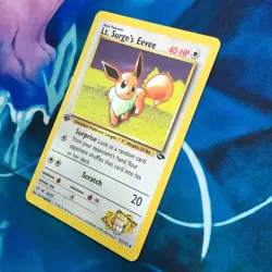 Lt. Surge's Eevee - 51/132 - 1st Edition Gym Challenge Set - Pokemon Card - MP - Image 4