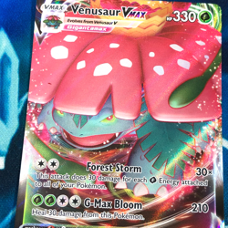 Venusaur VMAX - SWSH102 - Full Art Rare Black Star Promo - Pokemon Card - NM - Image 2