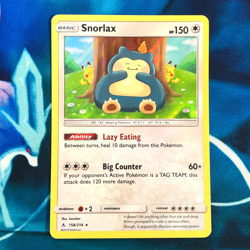 Snorlax - 158/214 - Holo Rare Unbroken Bonds Set - Pokemon Card - LP - Image 1