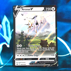 Arceus V - SWSH204 - Full Art Black Star Promo Rare - Pokemon Card - NM - Image 1