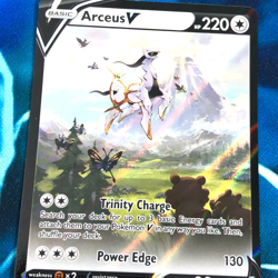 Arceus V - SWSH204 - Full Art Black Star Promo Rare - Pokemon Card - NM - Image 2
