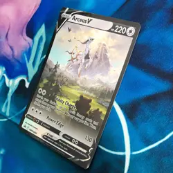 Arceus V - SWSH204 - Full Art Black Star Promo Rare - Pokemon Card - NM - Image 4