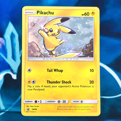 Pikachu - SM98 - Black Star Holo Rare Promo - Pokemon Card - MP - Image 1