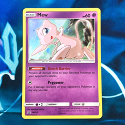 Mew - SM215 - Black Star Promo Rare Holo - Pokemon Card - LP - Image 1
