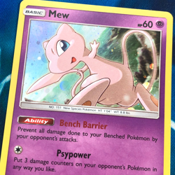 Mew - SM215 - Black Star Promo Rare Holo - Pokemon Card - LP - Image 2